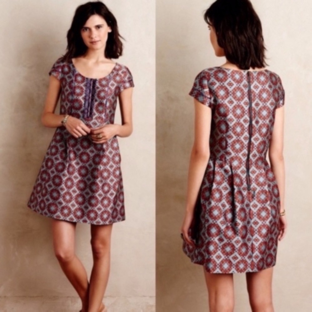 HD in Paris Anthropologie Dresss Cap Sleeve Sz 6P